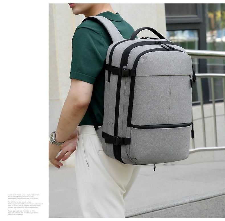 Stevige multifunctionele laptoptas / schooltas - laptop tot 15,6 inch - water afstotend, meerdere vakken - met usb aansluiting