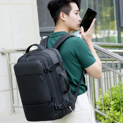 Stevige multifunctionele laptoptas / schooltas - laptop tot 15,6 inch - water afstotend, meerdere vakken - met usb aansluiting