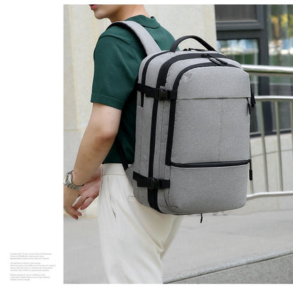 Stevige multifunctionele laptoptas / schooltas - laptop tot 15,6 inch - water afstotend, meerdere vakken - met usb aansluiting