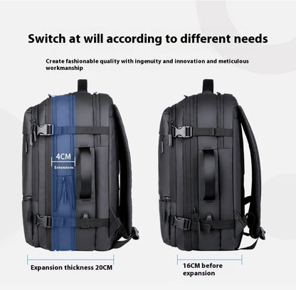 Stevige multifunctionele laptoptas / schooltas - laptop tot 15,6 inch - water afstotend, meerdere vakken - met usb aansluiting