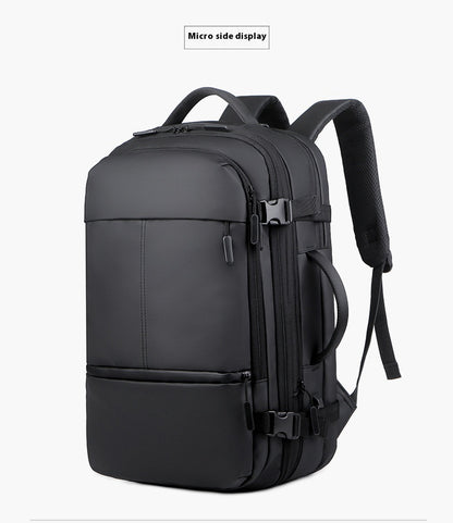 Stevige multifunctionele laptoptas / schooltas - laptop tot 15,6 inch - water afstotend, meerdere vakken - met usb aansluiting